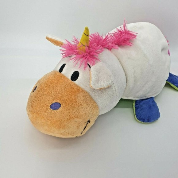 FlipAZoo Imogen Dragon Unicorn Plush Pillow Toy Cleaned Sanitized Collectable - Picture 8 of 12